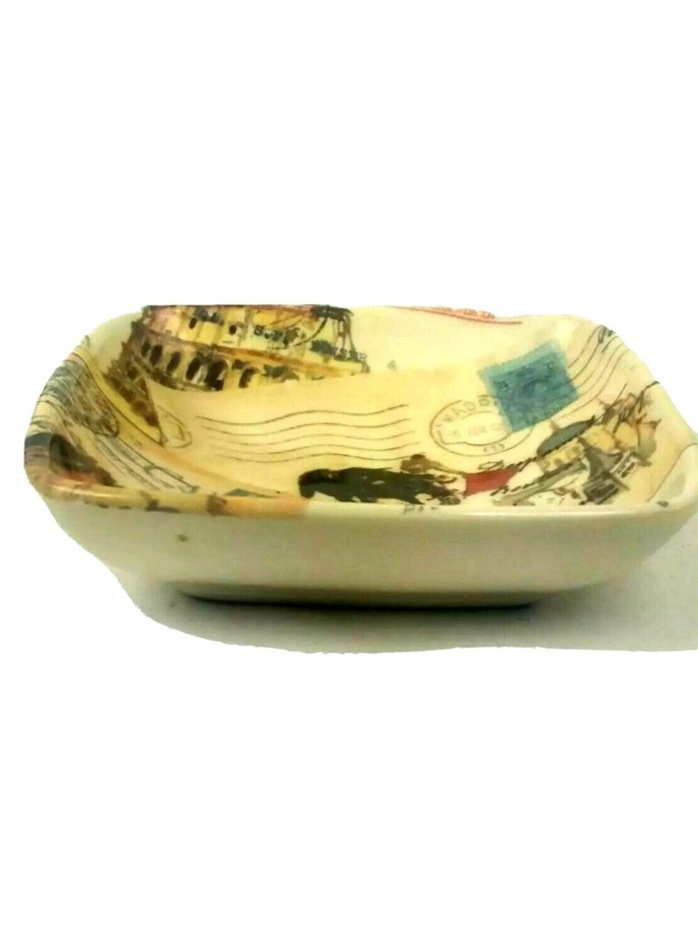 Williams Sonoma Portugal Square Dip Plate Sauce Dish 2008 M Lange Replacement